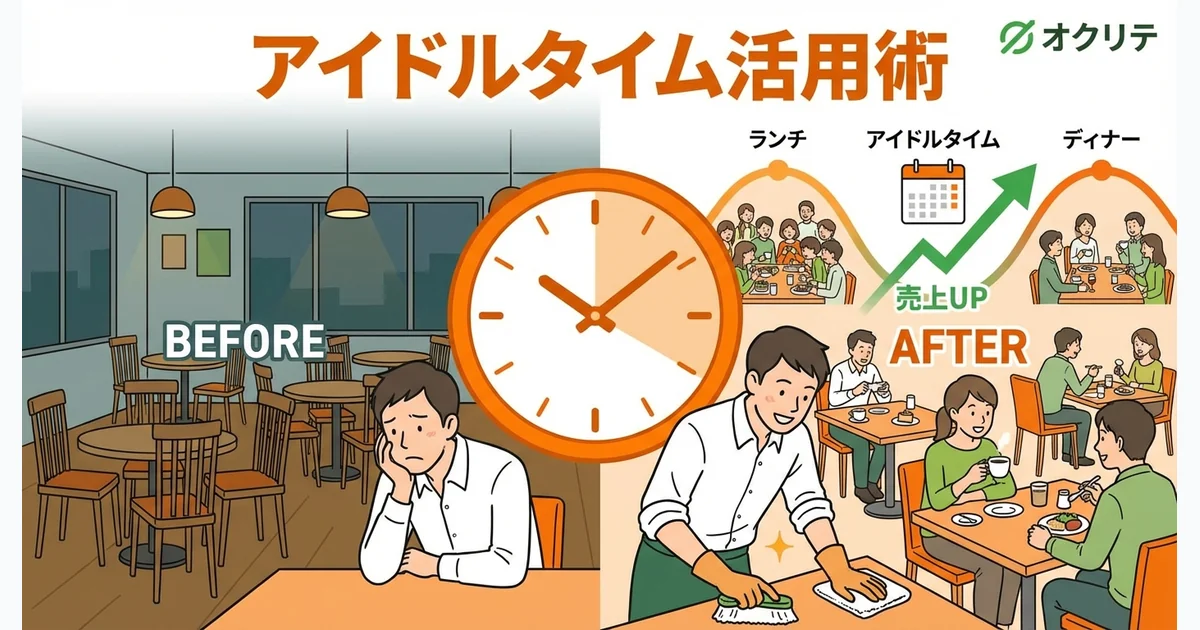 飲食店のアイドルタイム活用術｜暇な時間を売上に変える方法