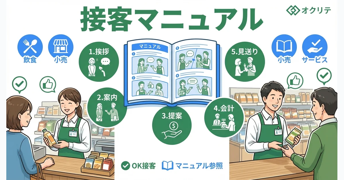 接客マニュアルの作り方｜スタッフ教育を効率化する基本ガイド