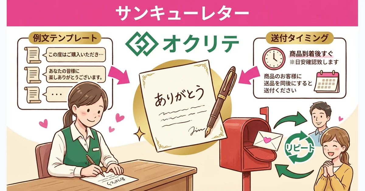 サンキューレターの書き方｜お客様の心をつかむ例文集
